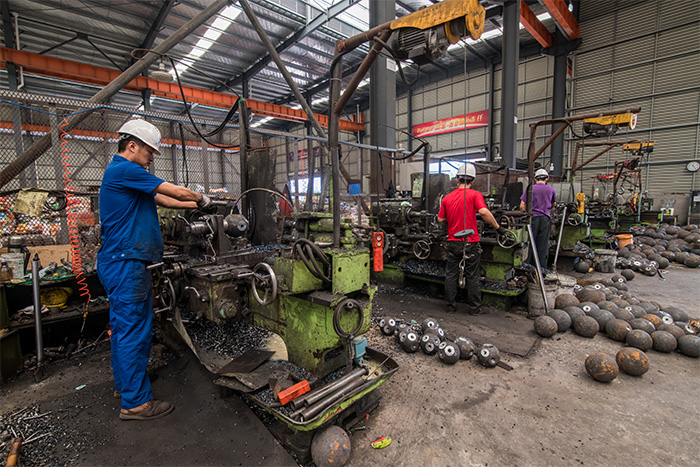 汕尾网架配件车间